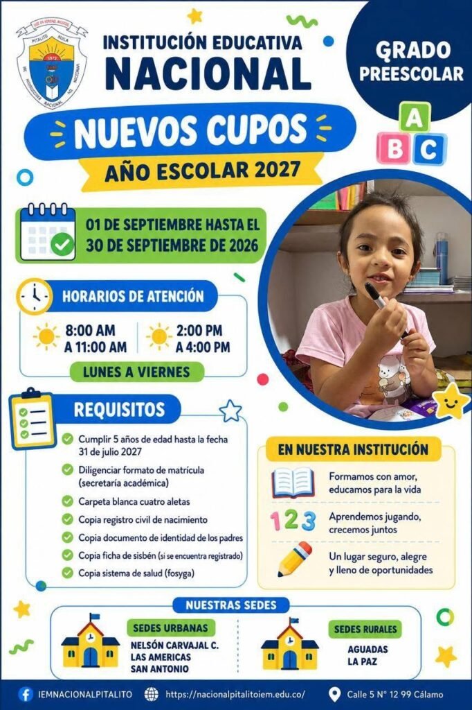 cupos preescolar