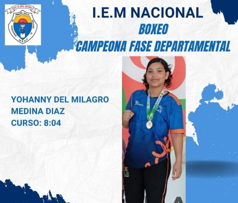 Campeona fase departamental boxeo